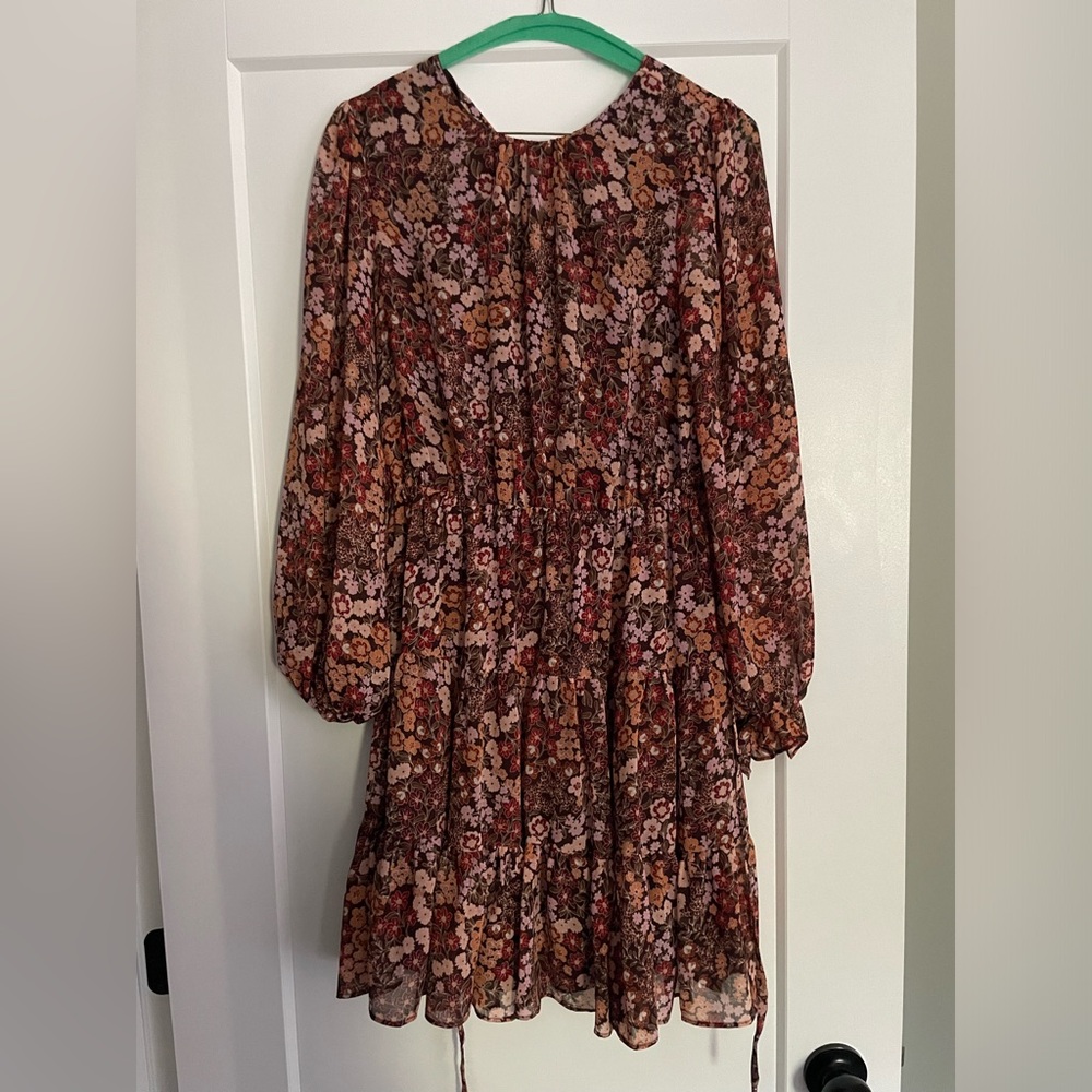 Fall Floral Dress